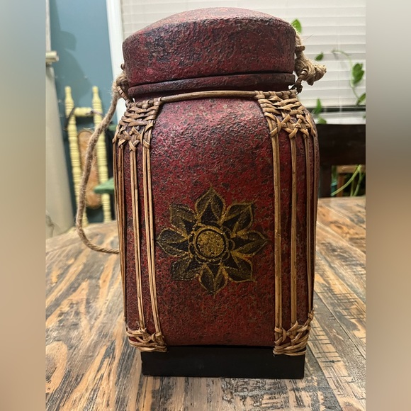 Bamboo Rice Container With Lid - Picture 10 of 13